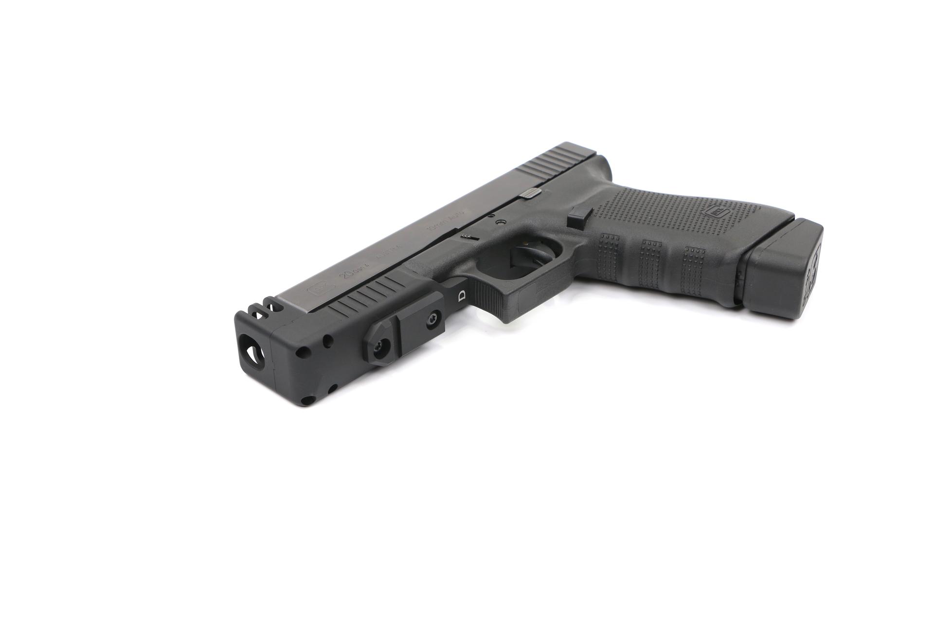 COMPENSATED GLOCK STAND OFF DEVICE W/RAIL 20/21